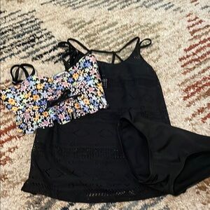 art class Black Bikini with Cross-Back Straps